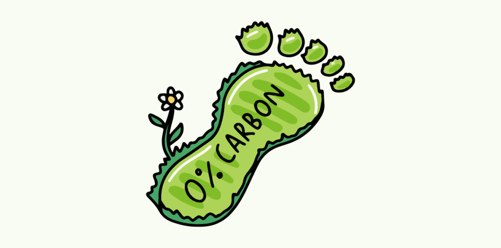 Illustration pour l'empreinte carbone