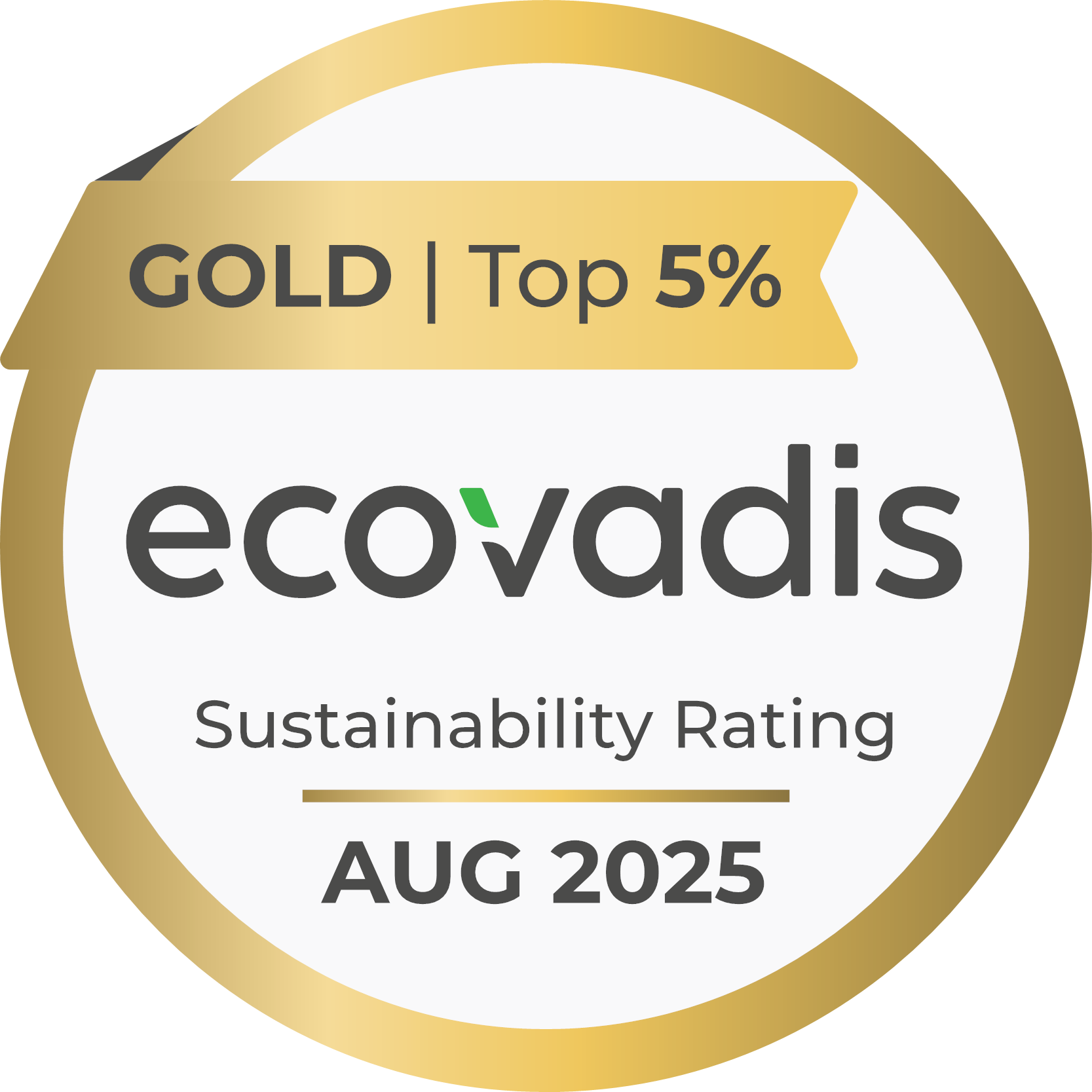 Artimon a reçu la médaille d'or EcoVadis pour son engagement RSE en 2025.